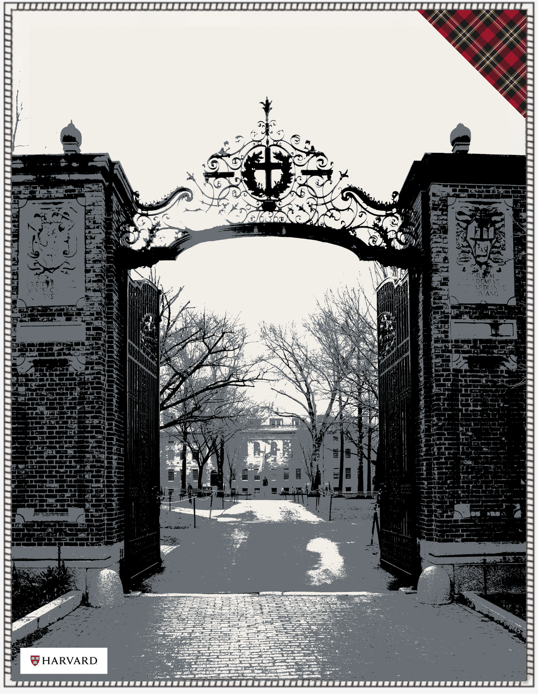 Harvard Iconic Image Blanket